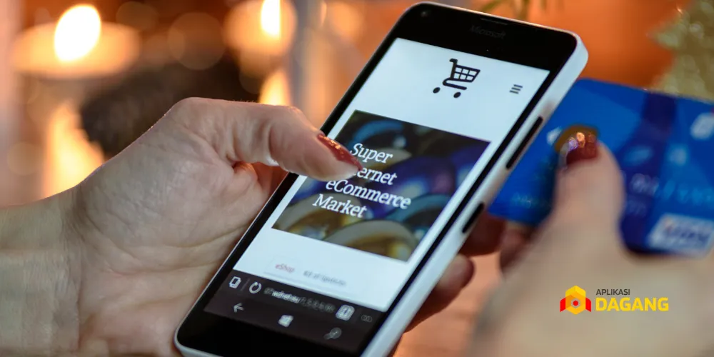 Tampilan halaman checkout toko online