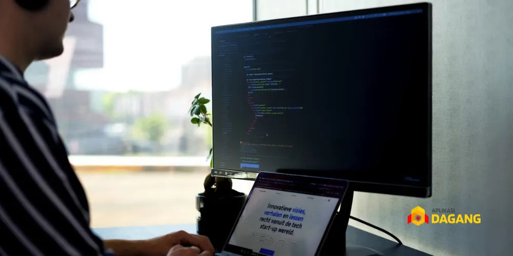 Proses pengembangan aplikasi eCommerce custom bersama Aplikasi Dagang Teknologi