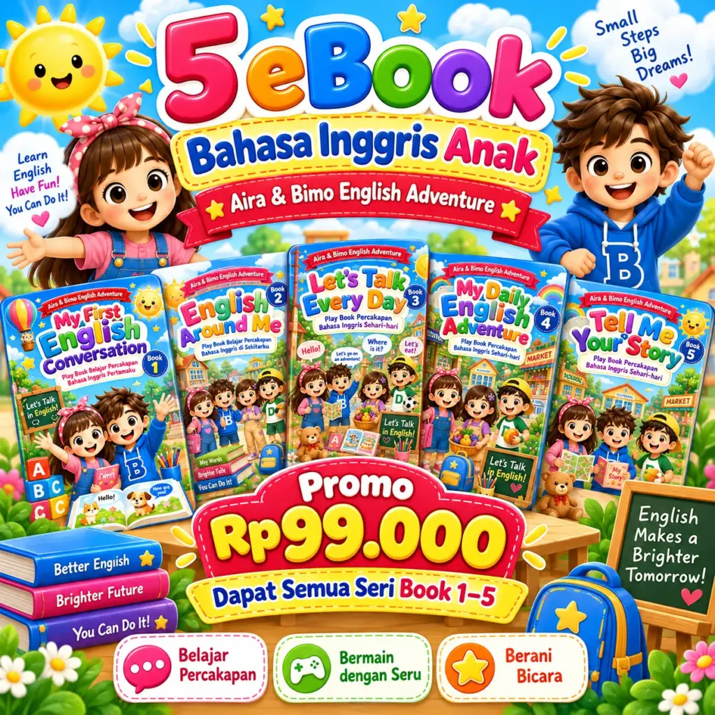 E-Book Bahasa Inggris Anak – Aira & Bimo English Adventure