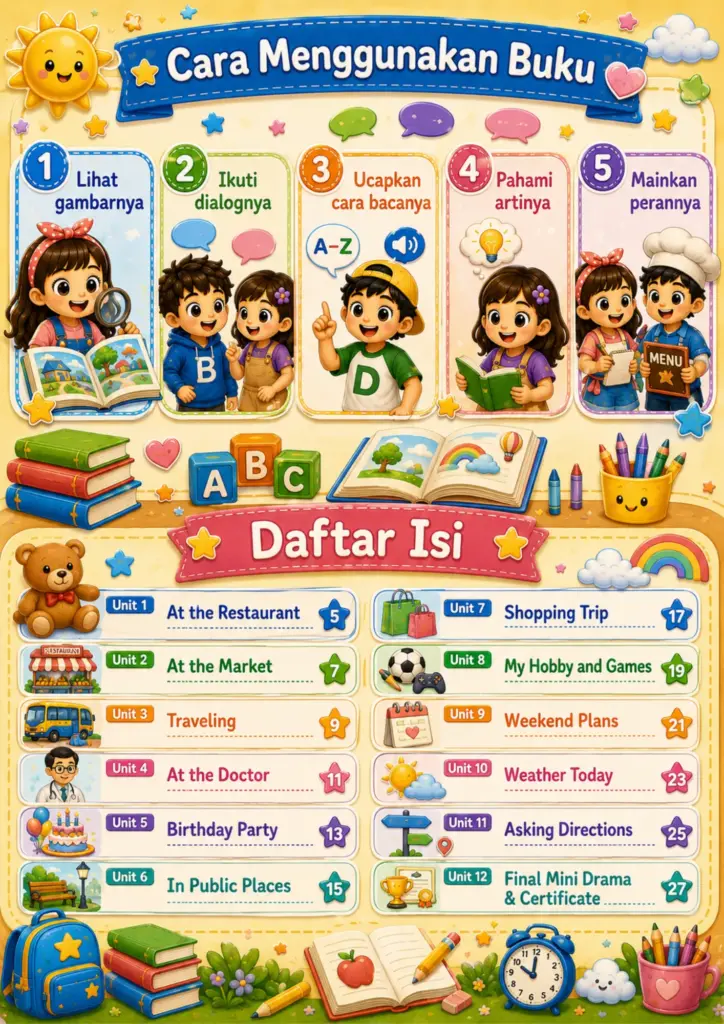 E-Book Bahasa Inggris Anak – Aira & Bimo English Adventure